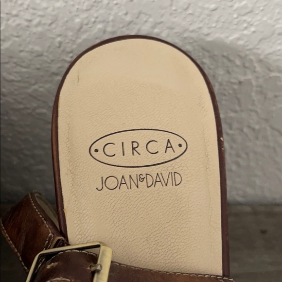 Circa Joan & David Brown Leather Heels 7.5M - Picture 7 of 11